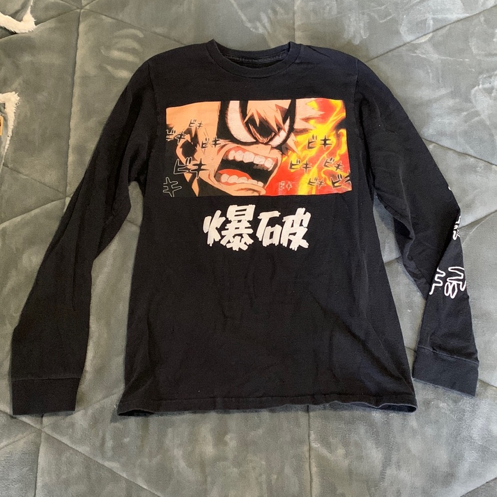 My hero academia long sleeve shirt black